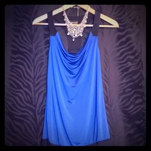 Royal Blue Dressy Top